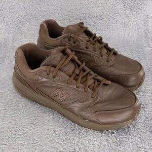 New Balance MW927BR Brown Leather Walking Shoes Mens US 11 4E Extra Wide